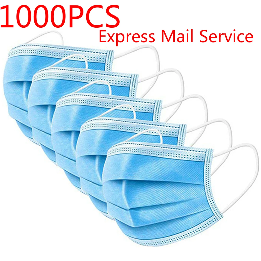 

1000PCS Wholesale Disposable Sanitary Masks Face Mask with Earloops Free Shipping DHL UPS or Fedex