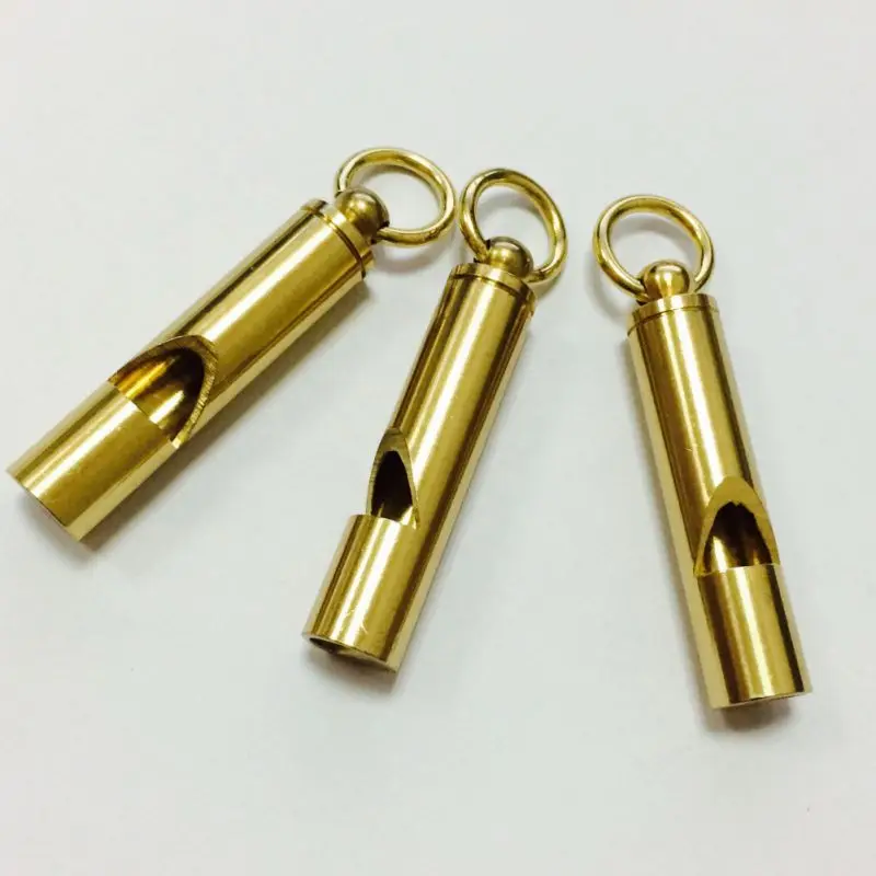 Mini Convenient Whistle Mini Multifunction Tool Durable Camping Emergency Survival Practical Portable Brass Rescue Signal