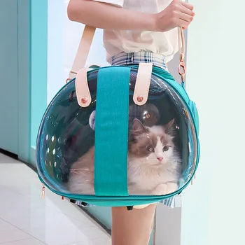 

Pet Cat Carrier Bag Space Shape Breathable Handbag Puppy Outdoor Travel Shoulder Soft Kennel Small Dogs cats