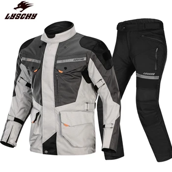 

New 100% Waterproof Detachable Oxford Cloth Motorcycle Jacket 3 in 1 Motocross Racing Riding Jacket Jaqueta Motoqueiro Pants