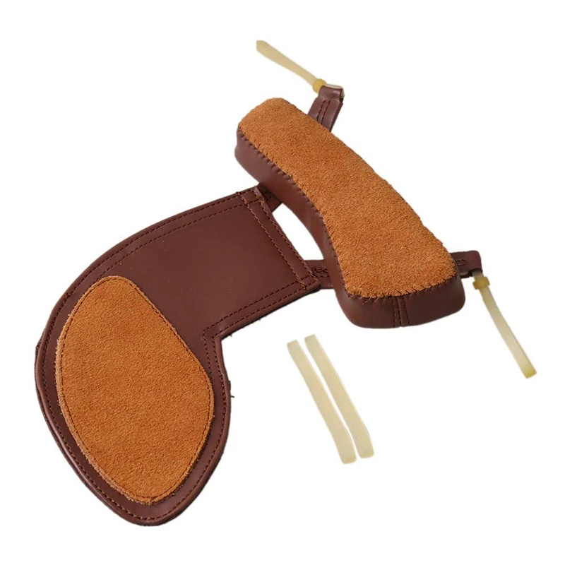 

Violin Shoulder Rest 4/4 and 4/1 Crafted Leather Padded Shoulder and Chin Rest Non-Slip Surface Durable Use