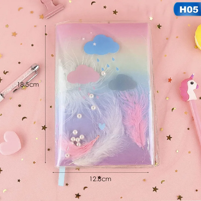1 шт. A5 милый Единорог блокнот Kawaii Русалка тетрадь для дневника креативный зыбучий песок Sketchbook для детей подарок канцелярские принадлежности