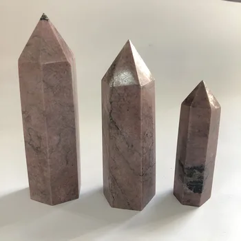 

High Quality Natural Rhodonite Point Wands Shape Stone Hand Crafted For Gift &Home Decor ZT
