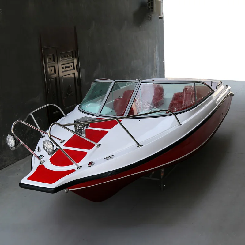 Luxury 6/12 Seats Yacht FRP Speed Boat Speedboat Leisure Boat SEA Fishing Boat Fiberglass Ship High Speed Fishing Vessel