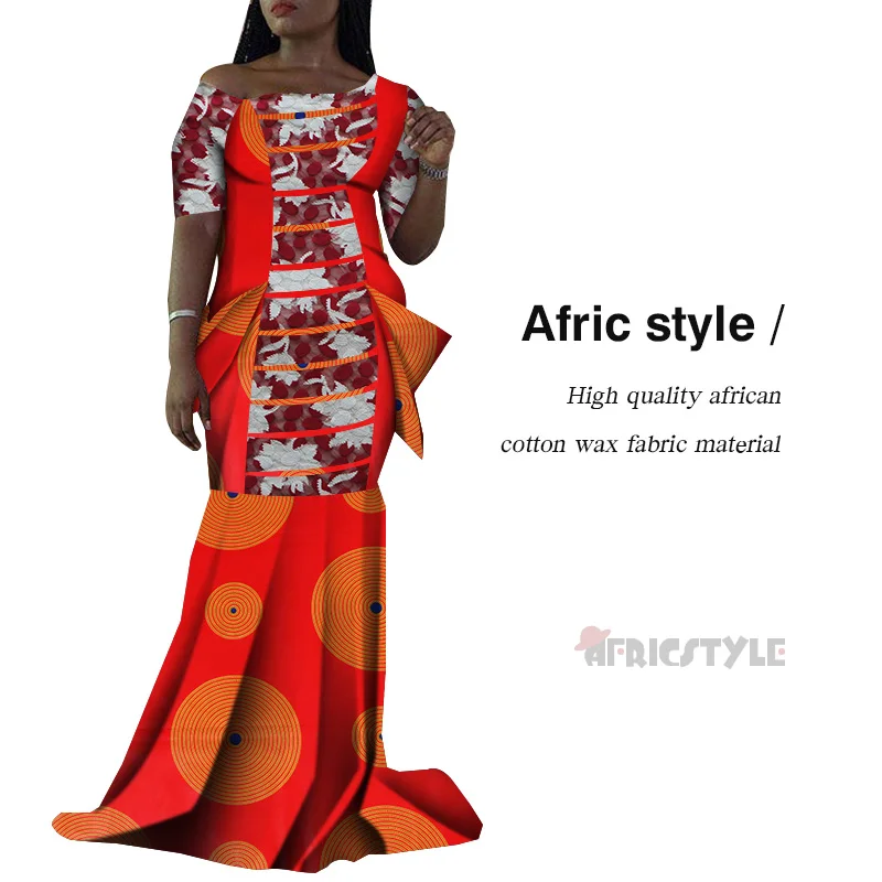 Nuevo baunin Riche estampado AnkaraDresses ropa Africana vestidos largos de retazos de talla grande Dashiki vestidos africanos pa