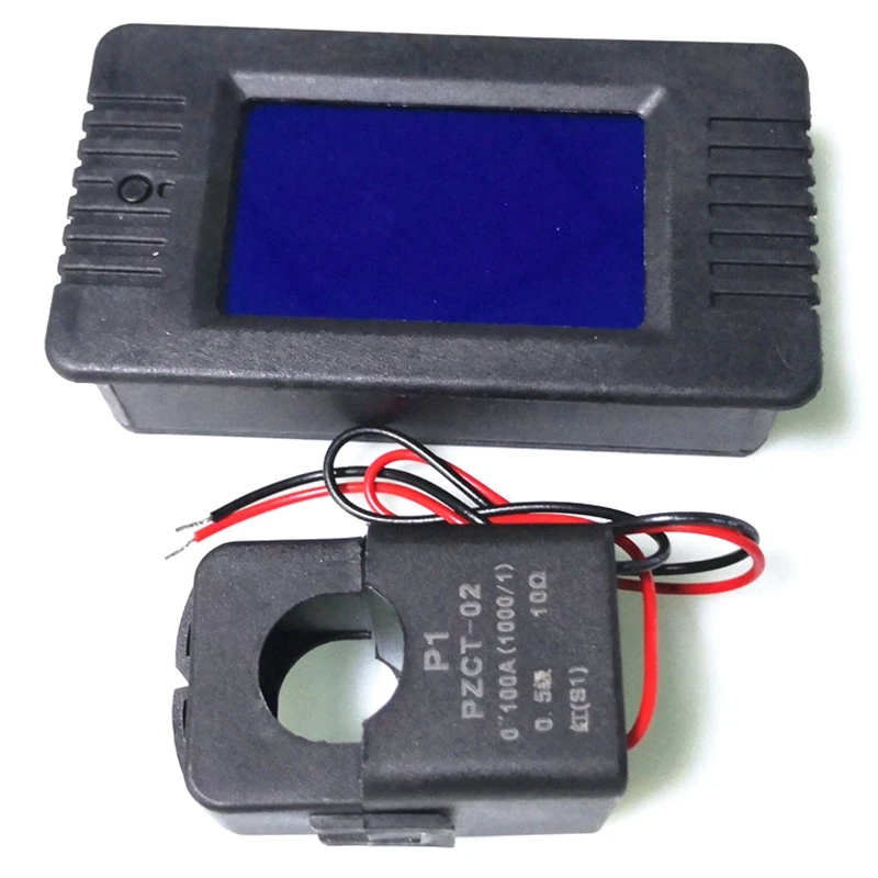 Новейшая модель 6In1 220V 100A однофазный цифровой Панель Амперметр вольт ватт кВтч