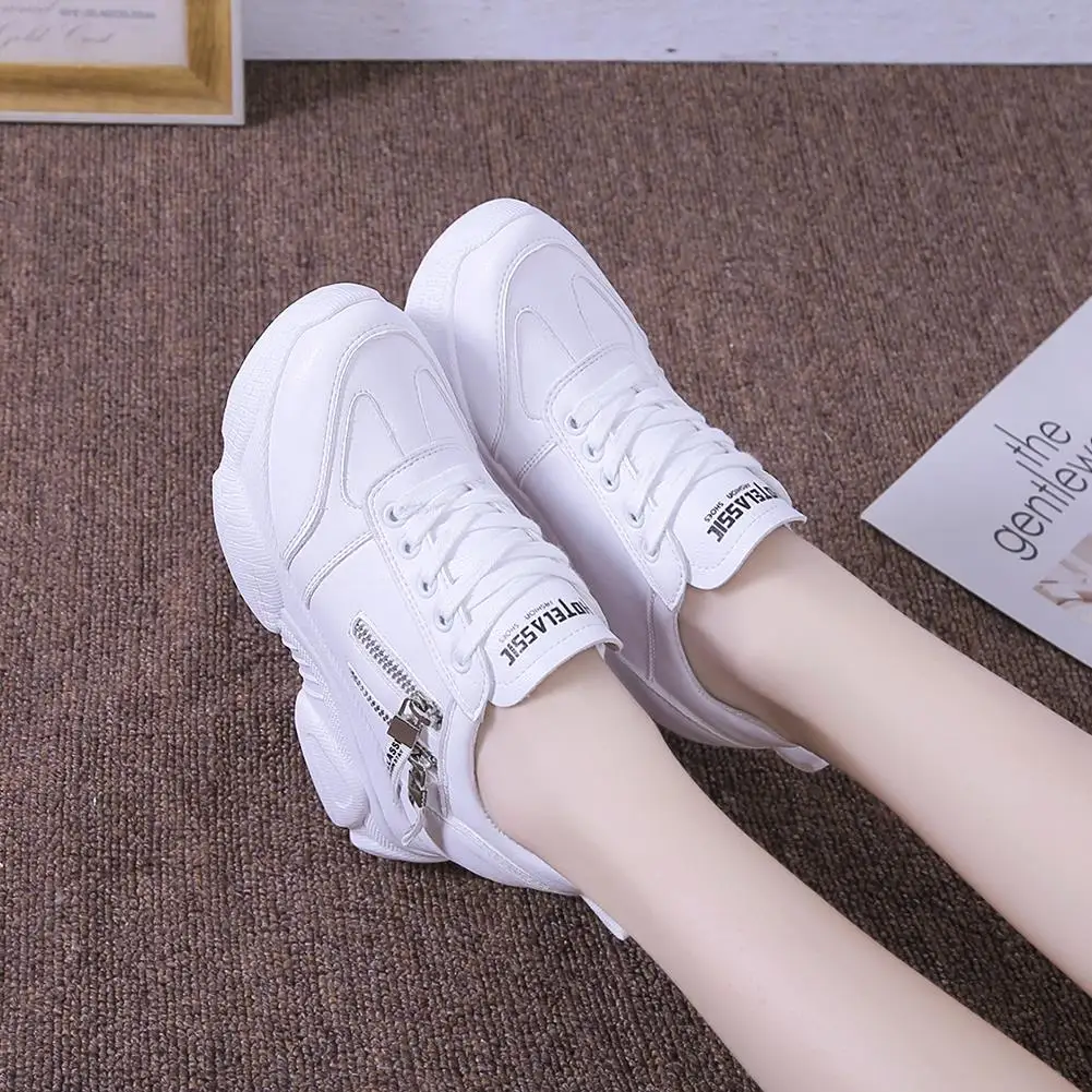 

SARAIRIS New On Sale Female Fashion Zip Lace Up Sneakers 2020 Spring Autumn Casual Flats Women Flat Platform Shoes Woman