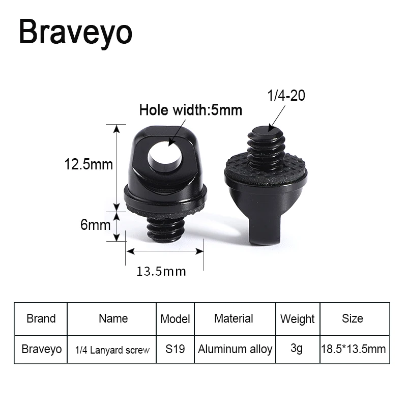 Camera Accessories Metal Screw Adapter Screw Mount Adapter Camera Screw Mount 1/4 Inch Lanyard Screw D Ring Handle Shoulder Strap Mount Adapter Digital Camera Photo Studio Accessories for SLR Camera Tripod