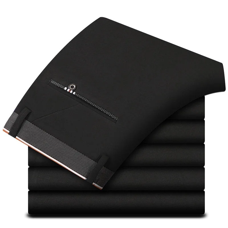 2019 мужские весенне-осенние модные деловые повседневные длинные штаны эластичные