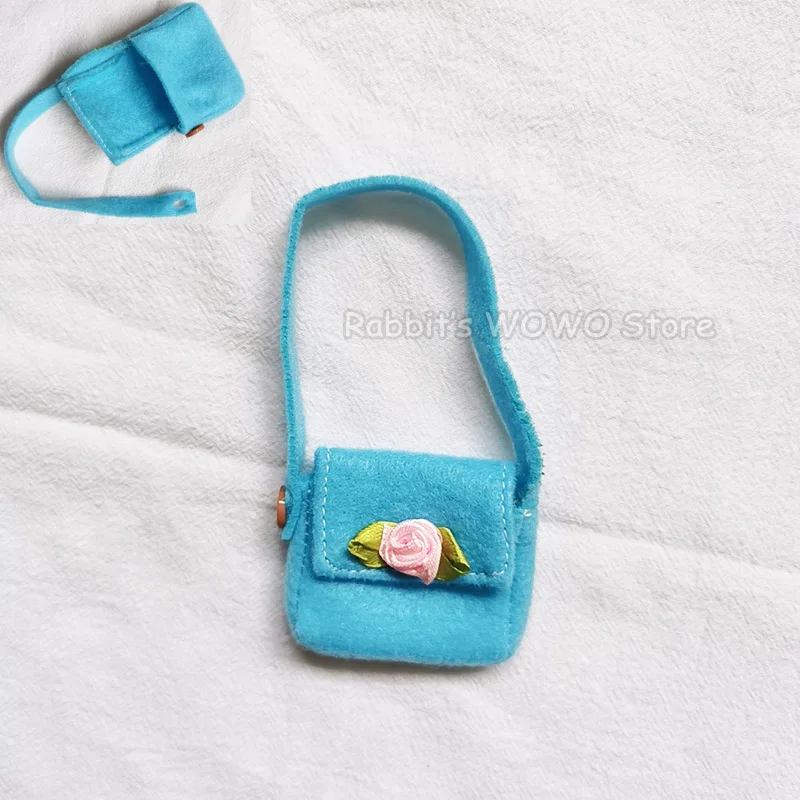 1PCS 1/6 Doll Bags Miniature Crossbody Bag Handbag Accessories for 25cm Dolls Mellchan Bjd Doll Accessories 14