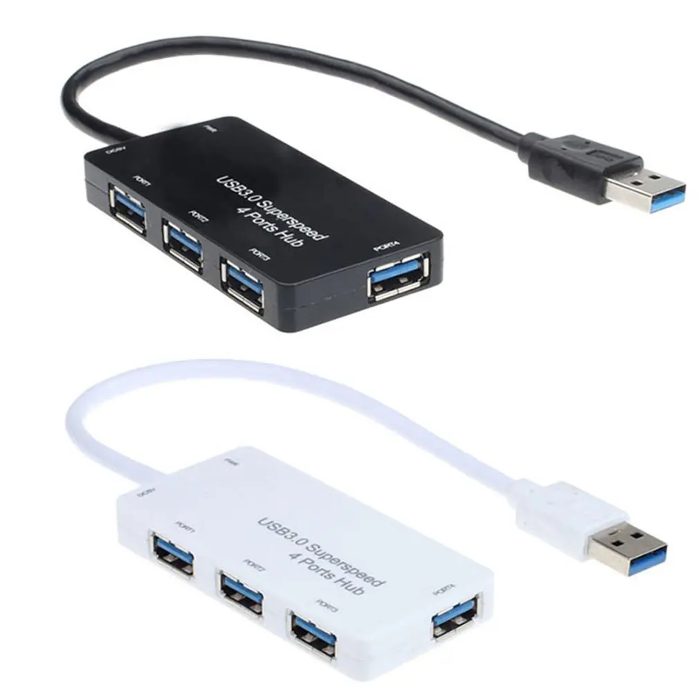 Usb 3,0 концентратор Скорость 4-Порты и разъёмы Usb разветвитель Usb Hub 3,0 адаптер для ноутбука аксессуары хаб Usb для ПК персонального компьютера