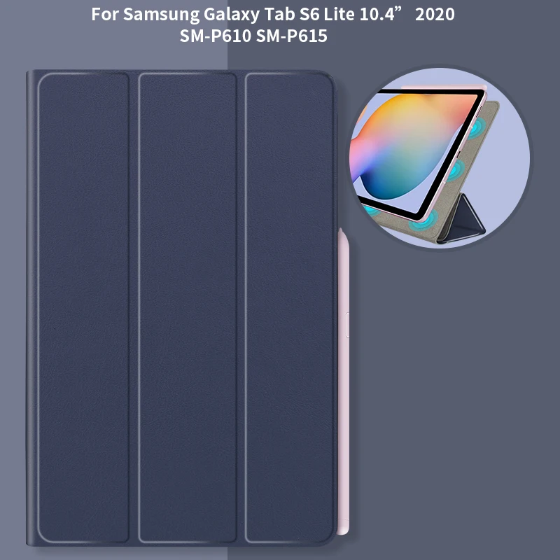 Прочный Магнитный чехол для Samsung Galaxy Tab S6 Lite 10 4 Обложка дюйма зеркальный