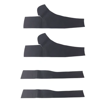 

Interior Door Sill Plate Leather Scuff Guard Decoration Welcome Pedal Sticker Conversion Protector Trim for Tesla Model 3