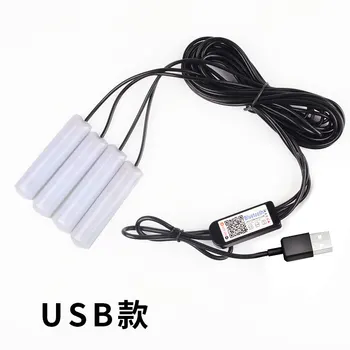 

New Car Atmosphere Lights Colorful Voice Control For phone APP Control android IOS Interior Lighting Highlight LED Foot Light