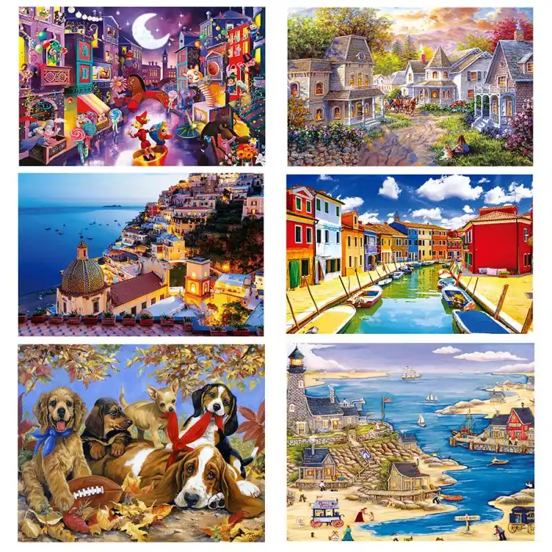 rompecabezas de paisajes para niños