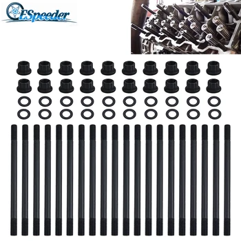 

ESPEEDER 1 Set 8740 Chrome Steel Head Studs For Ford F250 F350 6.0L V8 Diesel OE 250-4202 Head Studs Replacement Kit