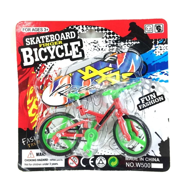 

New MIni Skateboard and Bike Set Finger Skateboard Bike Toy Kids Teen Toy