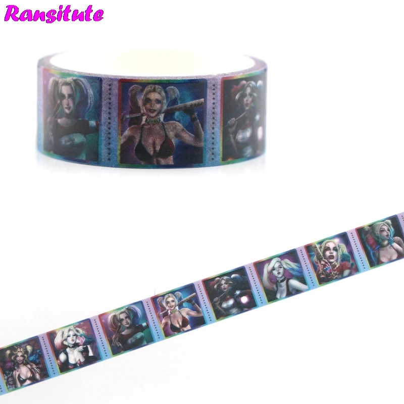 

20pcs/set Suicide Squad Color Washi Paper Tape Manual DIY Decorative Masking Tape Removable Sticker R479x20