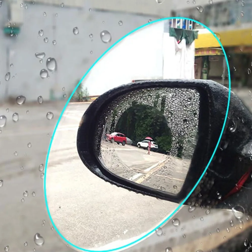 2 шт./компл. непромокаемый Автомобильный аксессуары для автомобиля, зеркальное окошечко, прозрачная пленка анти-туман Водонепроницаемый Стикеры безопасность вождения