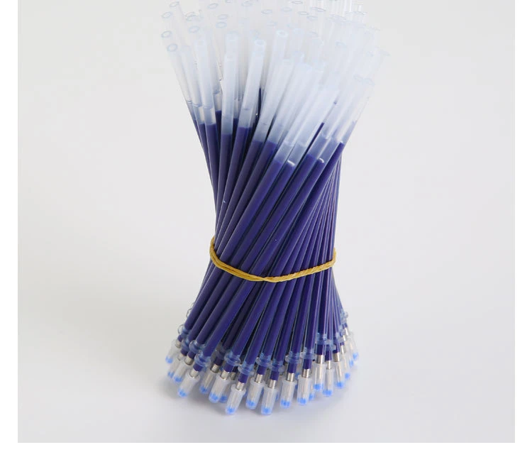 Blue 50 шт./лот, 0,5 мм, игла сердечника, цилиндрическая головка, водяная шариковая ручка, ручки для заправки, канцелярская гелевая ручка, Kawaii, школьные принадлежности, 04087 - Цвет графита: Blue