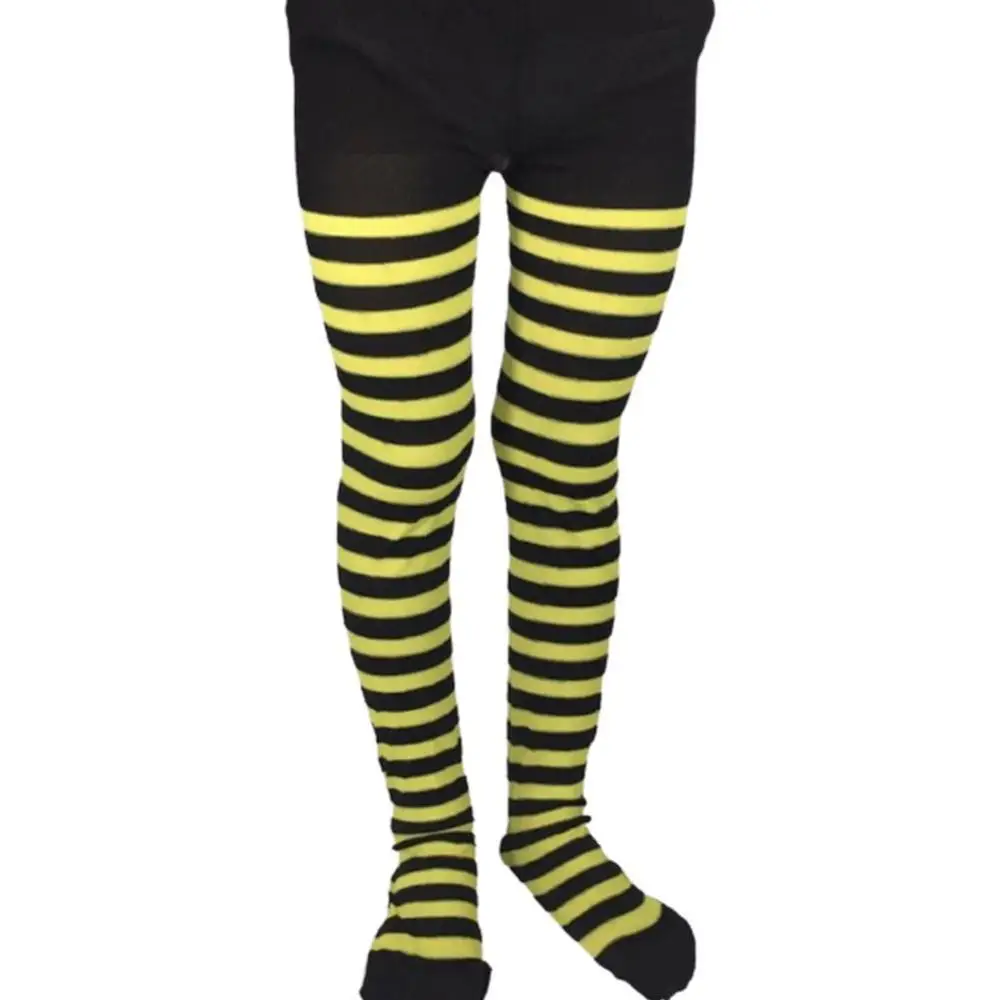 Halloween Cosplay Children Stripe Pantyhose Stockings Baby Boys Girls Christmas Tights Kids Masquerade Party Costumes Children's