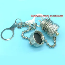 GX12 12mm M12 Aviation Connector Plug Cover Waterproof Dust plastic/metal Cap Circular Connector Protective Sleeve