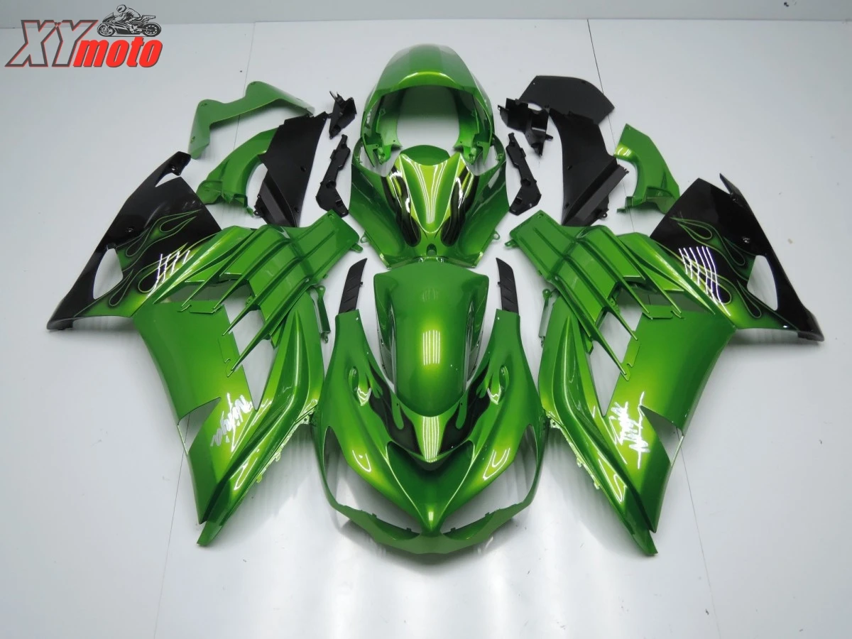 

Injection ABS Plastic Fairings For Kawasaki ZX14R 12-18 13 14 15 Motorcycle Fairing Kit ZX-14R 2012-2018 Green Gloss Bodyworks