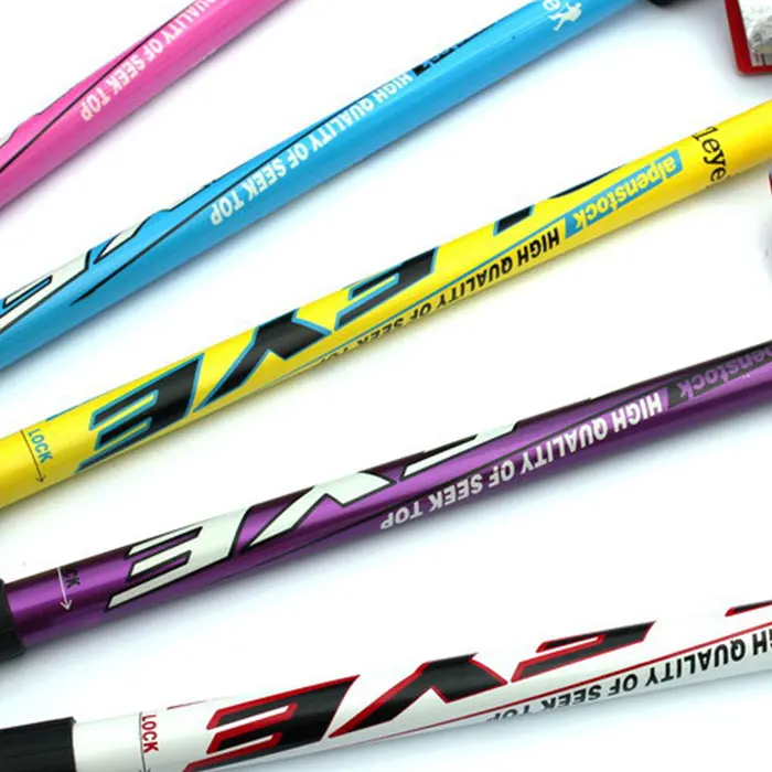 Со внутренним, вращающимся затвором Пеший Туризм полюс Трость Регулируемая альпинистские палки 3-х секционный Запчасти 110 см Открытый палки альпинистского инструмент