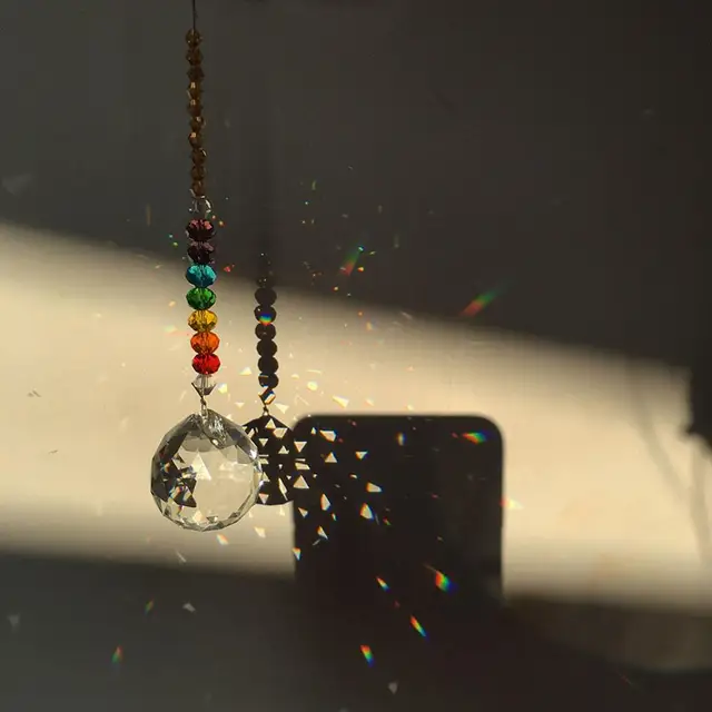 30 Mm -Es Prism Sun Light Catcher, Függő Ablakok Kristályok, Nyári Ajándék, Csakra Alapok Nyolcszögletű Gyöngyök, Hálószoba, Kerti Dekoráció. Rainbow Maker - Image 3