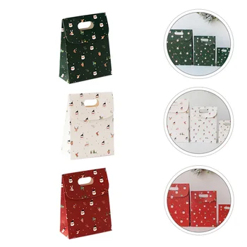 

12pcs Creative Candy Box Wrapping Paper Bag Party Gift Case Christmas Apple Box for Store Party Home Shop