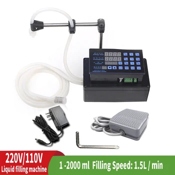 

1-2000ml 1.5ML / Min Liquid Beverage Liquid Filling Machine Digital Control Panel Filling Machine Wine Drink
