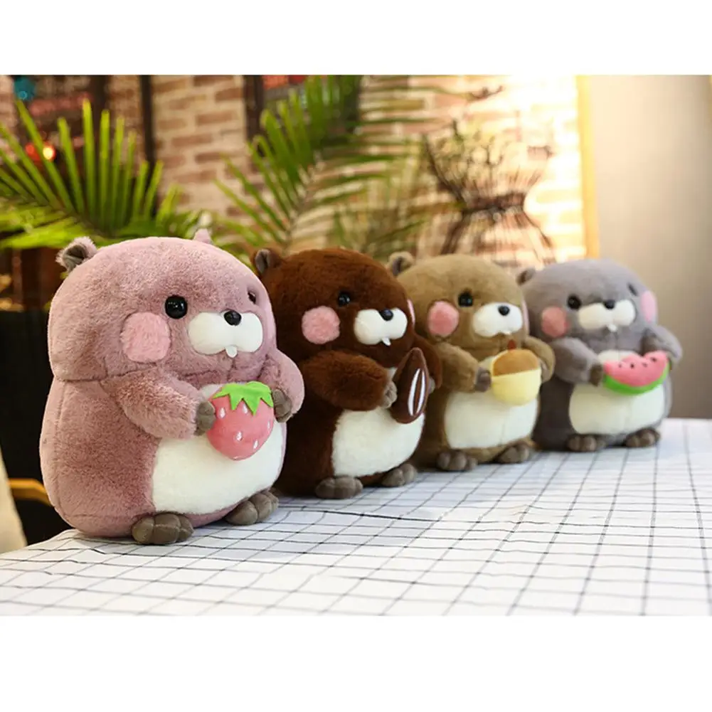 Cute Plush Groundhog Toys Soft Stuffed Woodchuck Doll Gifts for Adults& Children