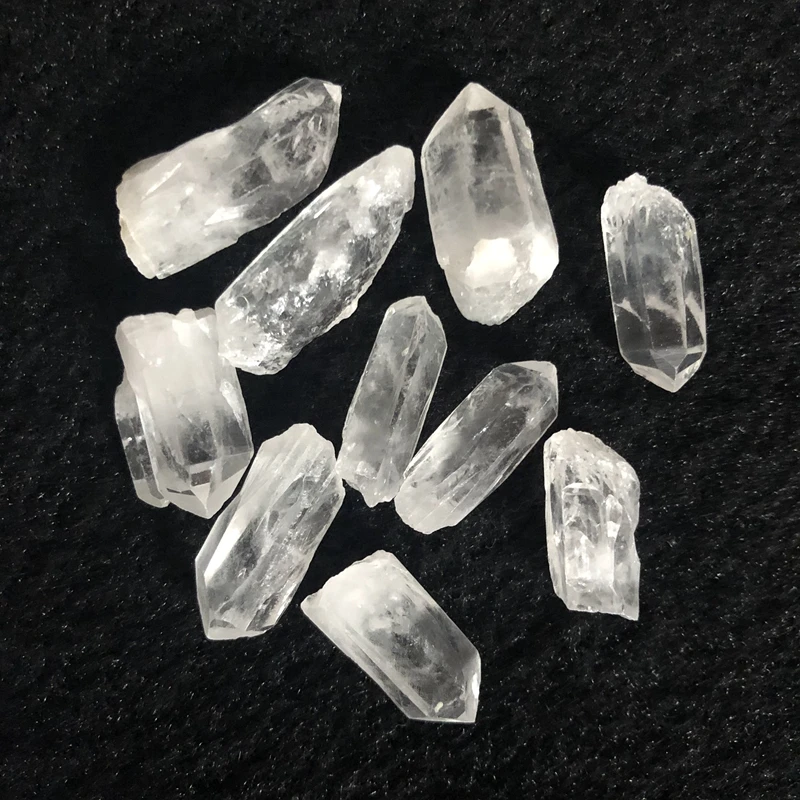 

Sale 5Pcs Natural Clear Quartz Rough Point,Raw Crystal Healing stone Speciment,For warping Cabbing,Cutting, Lapidary,Approx 30mm