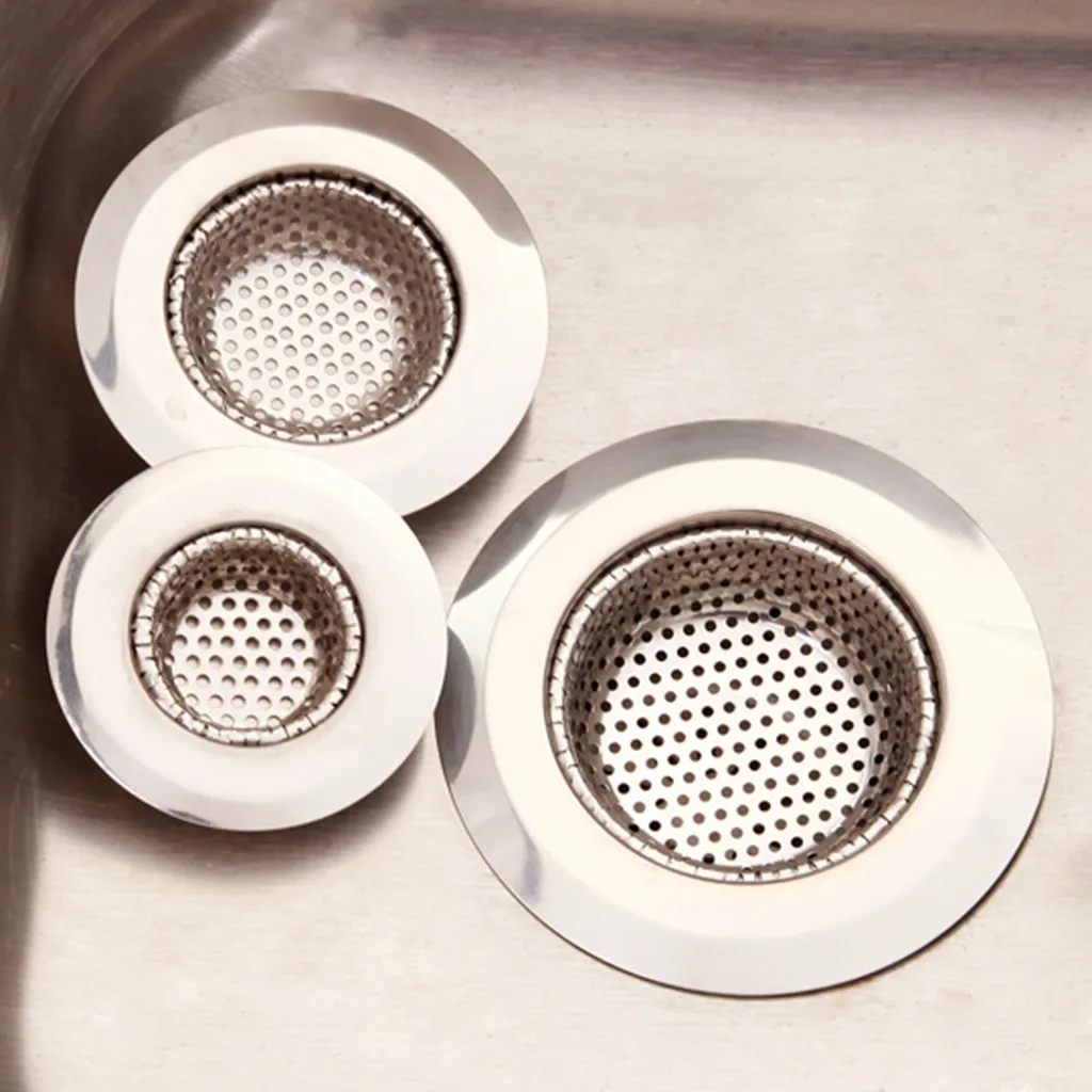 

3-Pack Kitchen Sink Strainer Stainless Steel Drain Filter Strainer Aug#06
