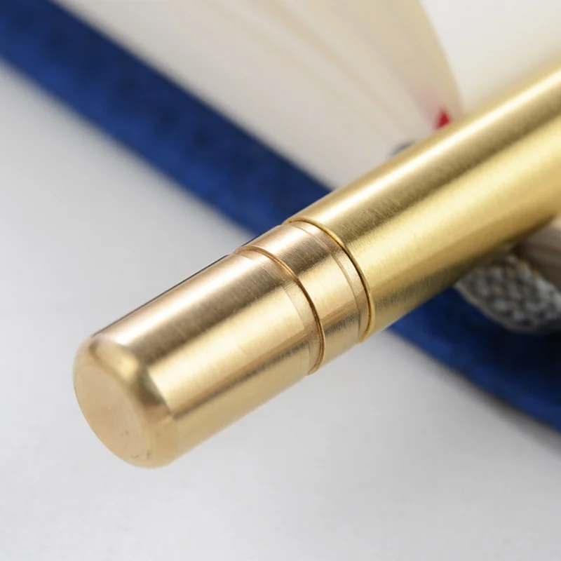 Ретро латунная безчернильная ручка из чистого латунного металла без чернил ручка медная подарочная ручка стилус вечный карандаш для путешествий на открытом воздухе