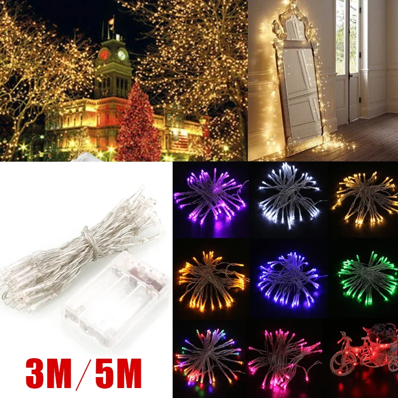5 м 40LED лампа батарея 3aa Сказочный свет для свадебной вечеринки