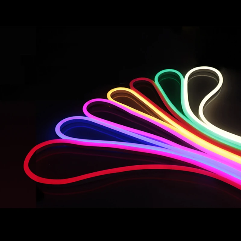 

220V Fairy Garden light Soft RGB Neon Strip 2835 SMD Flexible Neon Sign lamp LED tube tape outdoor holiday Xmas party decor