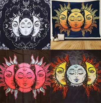 

Magic Ritual Cloth Moon Goddess AltarTarot Divination Witch Tapestry Photographing Background Cloth Art TV Wall Cloth Decoration