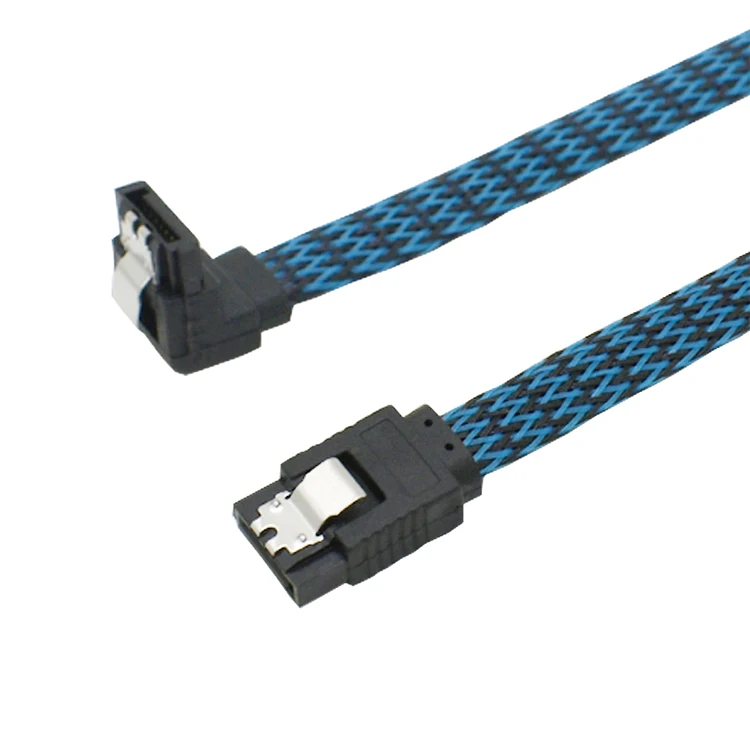 F YL 5x 18inch SATA 3.0 III SATA3 SATAiii 6GB/s HDD Hard Drive Data Cable Blue Cord 