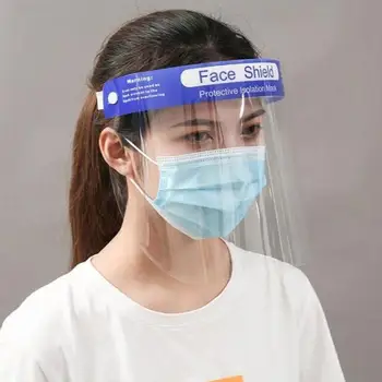 

5/10/20PCS Anti-Fog Protective Mask HD Transparent Adult Full Face Splash Hood Anti-Smoke Head-Mounted Protective Face Cap Hot
