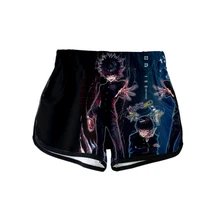 Спортивные шорты с принтом Mob Psycho 100, сексуальные женские модные популярные повседневные Мягкие шорты Harajuku, обтягивающие