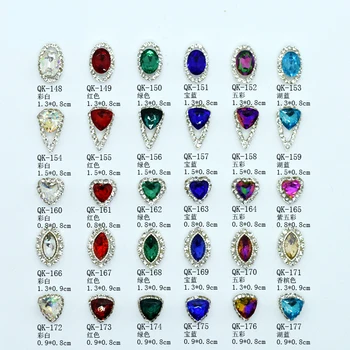 

10pcs/pack holo laser diamond Irregular-shaped diamond Crystal Rhinstone For Nails Metal Jewelry 3d Nail Art DIY Charms