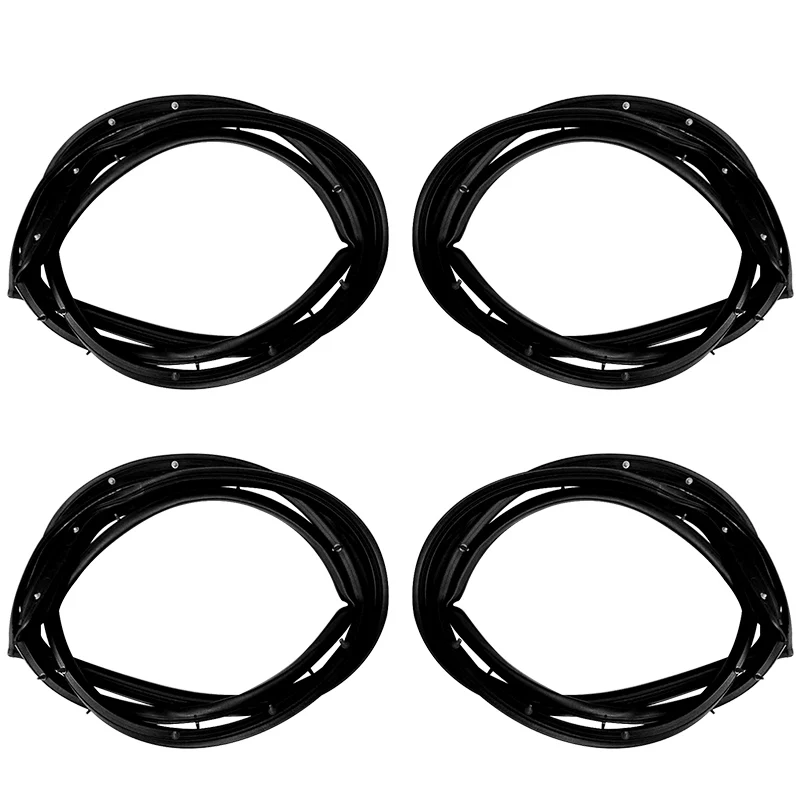 Резиновый уплотнитель двери автомобиля для Honda Accord седан 2003-2007 OEM 72325SDAA01 72365SDAA01 72825SDAA01 72865SDAA01 - Цвет: Four doors kit