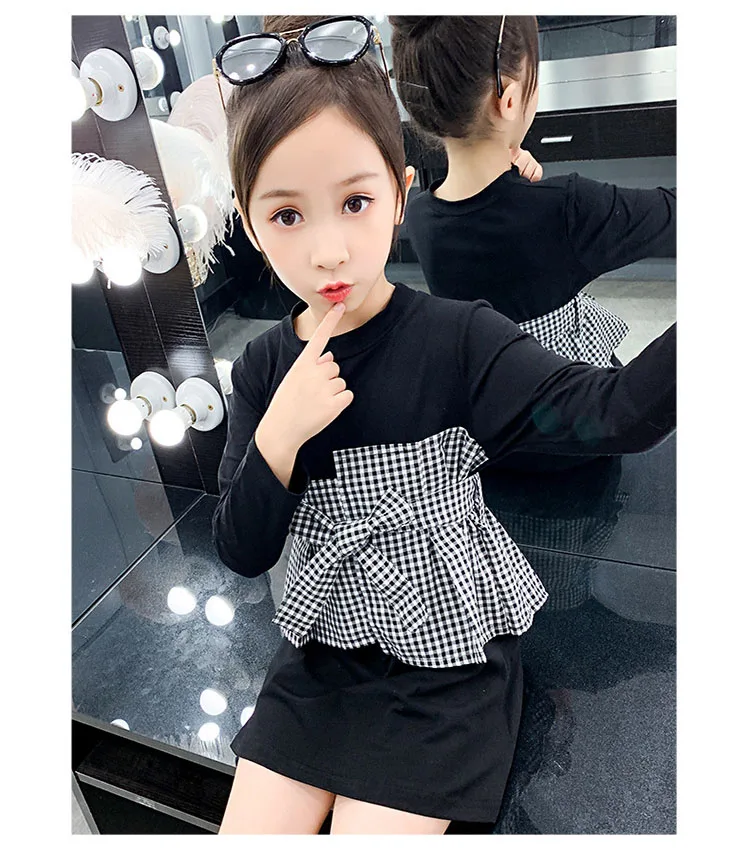 Back To School Clothing 2019 Autumn Big Girl Dress Long Sleeve Princess Teenage Girls Dresses Fashion Baby Kids T Shirts Dresses (13)