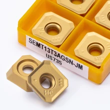 Alta qualidade semt13t3 jm vp15tf us735 ue6020 fresa fresa torneamento externo ferramenta semt 13t3 inserção de gerencio 10 pçs +