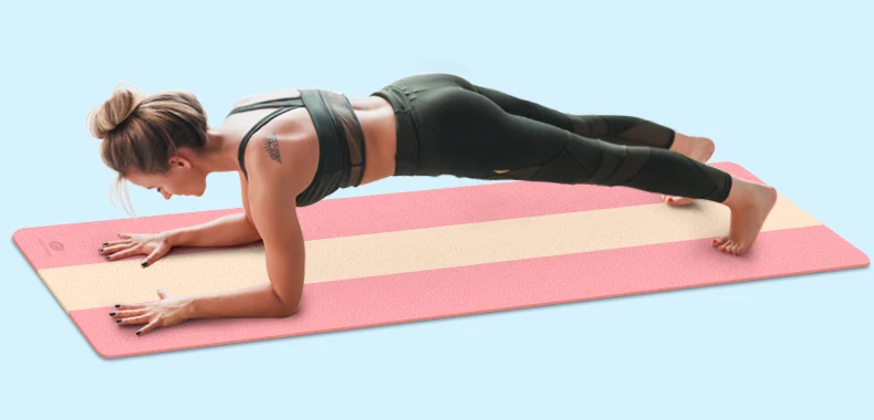 PIDO YOGA183* 61*0,6 см TPE коврик для йоги с позиционной линией Противоскользящий двойной цвет коврик для спортзала для начинающих экологически чистые коврики для пилатеса
