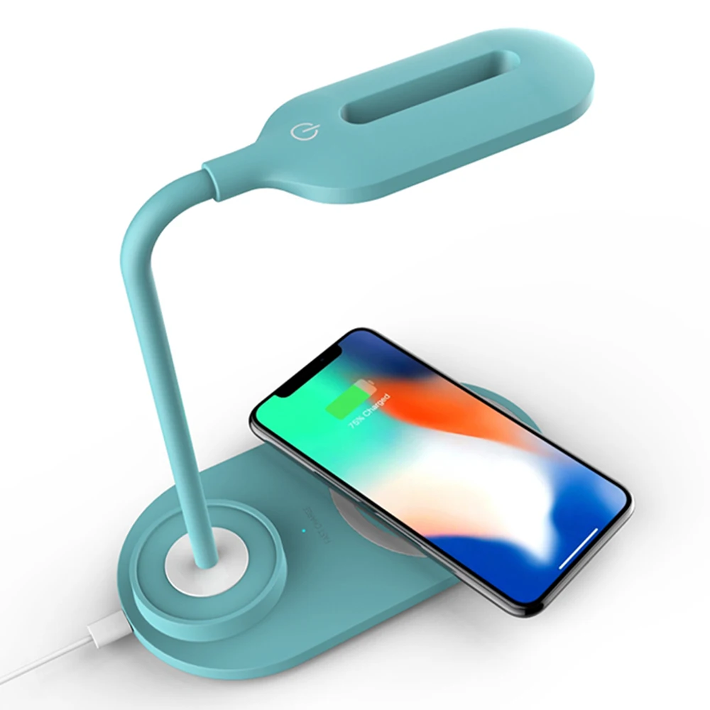 Беспроводное зарядное устройство для Samsung Note20 Ультра 20 S20 S10 3 шестерни ночник