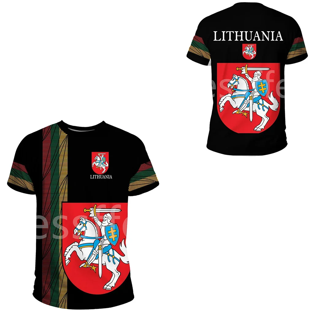 

Tessffel Country Emblem Flag Lithuania Retro Tattoo NewFashion Men/Women 3Dprint Summer T-Shirts Streewear Funny Short Sleeve A4