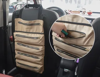

Multi-functional portable hanging car back receive bag portable tools to receive package