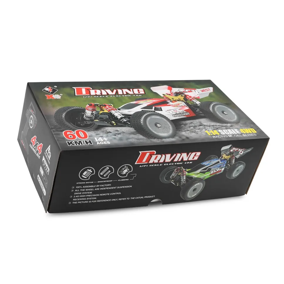 WLtoys 1/14 144001 RTR 2.4GHz RC Car Scale Drift Racing Car 4WD Metal Chassis Shaft Ball Bearing Gear Hydraulic Shock Absober